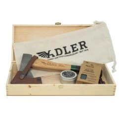 Adler Yankee Hatchet Gift Set With Wooden Box (German)