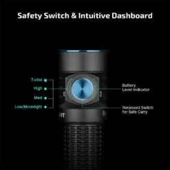 Olight Baton Turbo Compact EDC Flashlight With 510m Long-Range Beam -Helle Shop image d9565dde 3d97 4b75 8d19 106fbd498da9