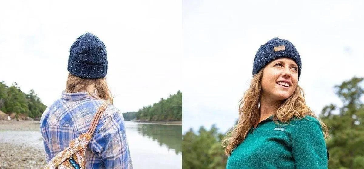 KAVU Mckinley Beanie - Cuffed Knit Cap (Navy) 2 KAVU Mckinley Beanie - Cuffed Knit Cap (Navy) - Image 2