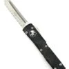 Custom Engraved Microtech 123-12 Ultratech Tanto Full Serrated Auto OTF Knife 3.46"