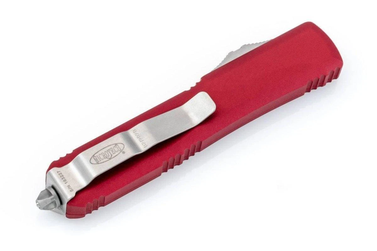 Microtech 120-10 RD Red Ultratech Auto OTF Knife 3.46" Bayonet 4 Microtech 120-10 RD Red Ultratech Auto OTF Knife 3.46" Bayonet - Image 4