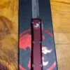 Microtech 121-10APMR Ultratech Auto S/E Knife 3.46" Apocalyptic Plain Blade, Merlot Handles