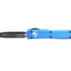 Microtech 122-1BL Ultratech Auto OTF 3.46" Black D/E Blue Handles