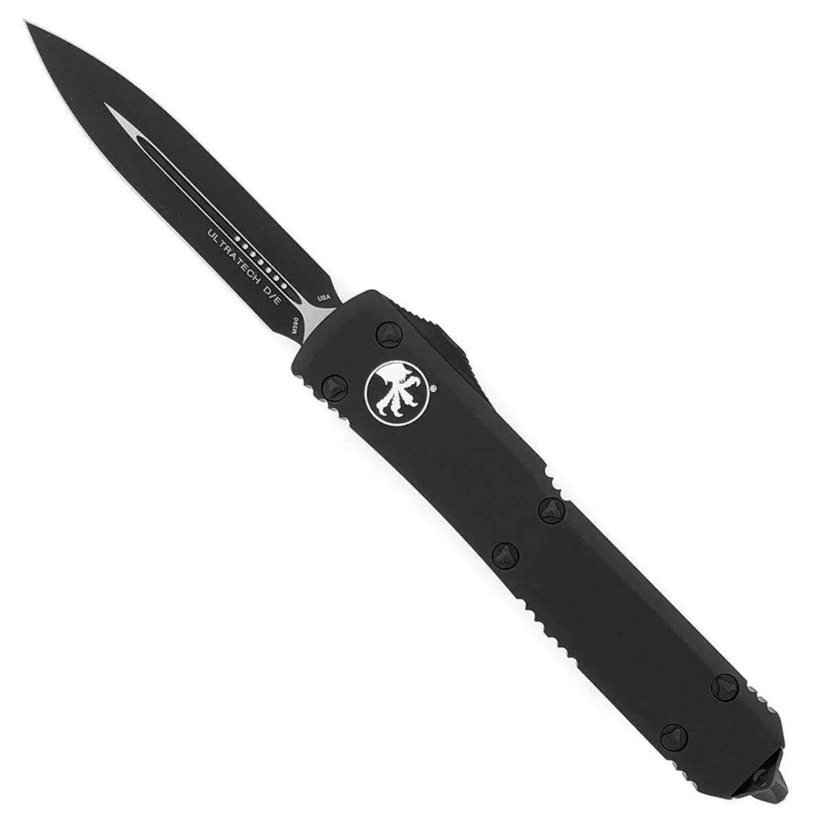 Microtech 122-1T Ultratech Tactical Double Edge All Black OTF Knife (USA) 1 Microtech 122-1T Ultratech Tactical Double Edge All Black OTF Knife (USA)