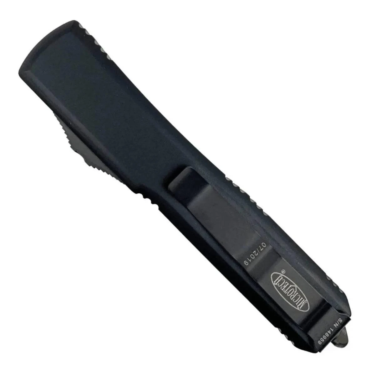 Microtech 122-1T Ultratech Tactical Double Edge All Black OTF Knife (USA) 2 Microtech 122-1T Ultratech Tactical Double Edge All Black OTF Knife (USA) - Image 2