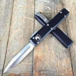 Microtech 122-4 Ultratech Auto OTF Knife 3.46" Satin Double Edge Knife, Aluminum Handles 9 Microtech 122-4 Ultratech Auto OTF Knife 3.46" Satin Double Edge Knife, Aluminum Handles -Helle Shop microtech microtech 122 4 ultratech auto otf knife 3 46 satin double edge knife aluminum handles 41986749759700