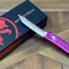 Microtech 123-10 VI Violet Ultratech Auto OTF Knife 3.46" Tanto