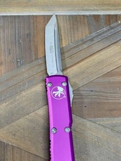 Microtech 123-10 VI Violet Ultratech Auto OTF Knife 3.46" Tanto -Helle Shop microtech microtech 123 10 vi violet ultratech auto otf knife 3 46 tanto 39393617215700