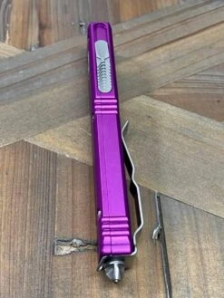 Microtech 123-10 VI Violet Ultratech Auto OTF Knife 3.46" Tanto -Helle Shop microtech microtech 123 10 vi violet ultratech auto otf knife 3 46 tanto 39393617281236