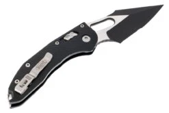 Microtech 169RL-2FL Stitch S/E Ram-Lok Black Fluted Handle Black Blade -Helle Shop microtech microtech 169rl 2fl stitch s e ram lok black fluted handle black blade 40630564815060