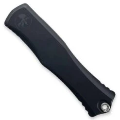 Microtech 1702-10 Hera II OTF Auto Knife 4" M390MK Double Edge Blade Black Aluminum Handles -Helle Shop microtech microtech 1702 10 hera ii otf auto knife 4 m390mk double edge blade black aluminum handles 40172732580052