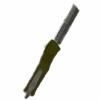 Microtech 219-10APODS Combat Troodon Hellhound OD Green Handle Apocalyptic Blade