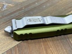 Microtech 223-10APOD Ultratech Spartan OD Green Handle Apocalyptic Blade -Helle Shop microtech microtech 223 10apod ultratech spartan od green handle apocalyptic blade 39393617707220