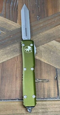 Microtech 223-10APOD Ultratech Spartan OD Green Handle Apocalyptic Blade -Helle Shop microtech microtech 223 10apod ultratech spartan od green handle apocalyptic blade 39393617772756