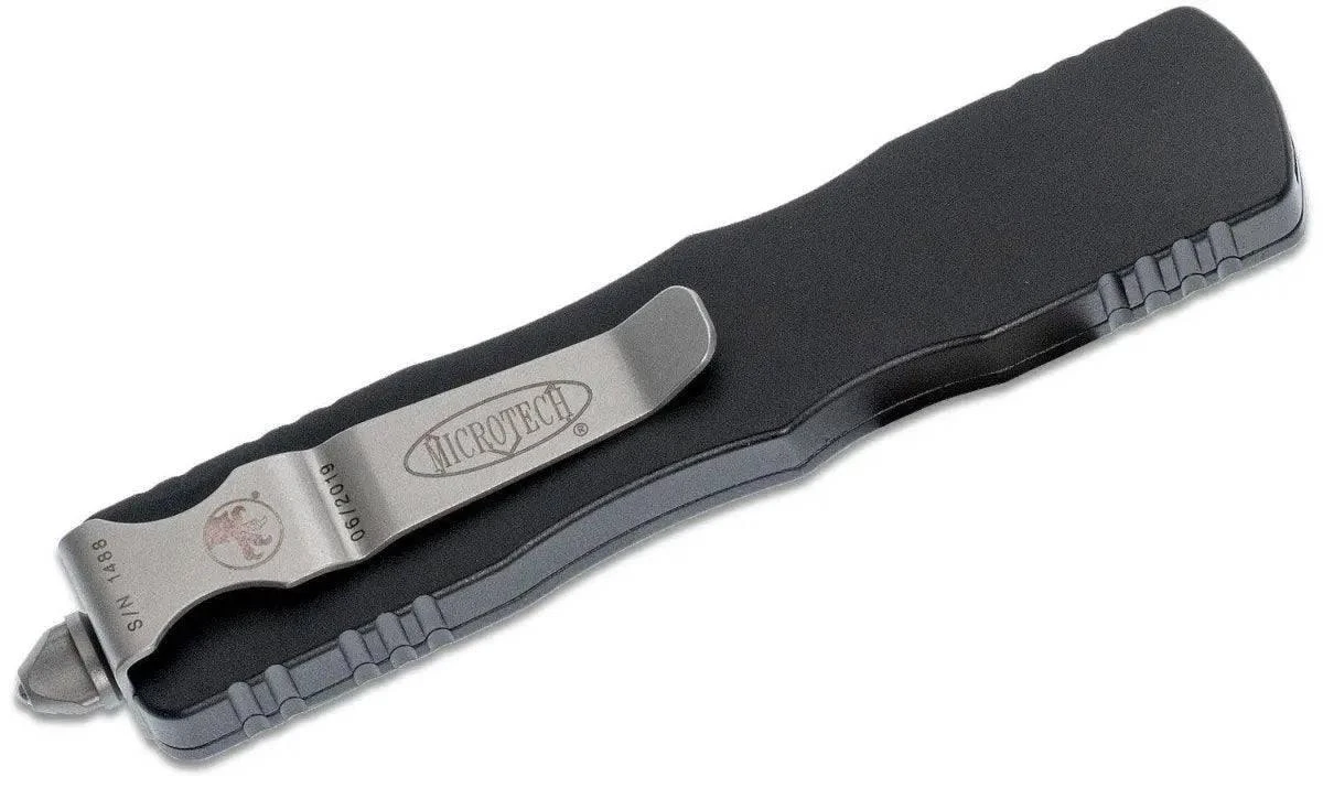 Microtech 225-10 Dirac OTF 2.92" Stonewashed Double Edge Dagger Blade (USA) 4 Microtech 225-10 Dirac OTF 2.92" Stonewashed Double Edge Dagger Blade (USA) - Image 4