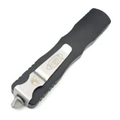 Microtech 227-12 Dirac Delta D/E - Black Handle - Stonewashed Full Serration -Helle Shop microtech microtech 227 12 dirac delta d e black handle stonewashed full serration 41986643951828