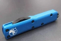 Microtech 231-1BL UTX-85 S/E Blue Handle Black Blade -Helle Shop microtech microtech 231 1bl utx 85 s e blue handle black blade 41986288419028