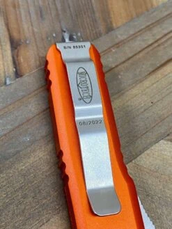 Microtech 232-12 OR UTX-85 D/E Orange Handle Full Serrated Blade (USA) -Helle Shop microtech microtech 232 12 or utx 85 d e orange handle full serrated blade usa 39393620558036