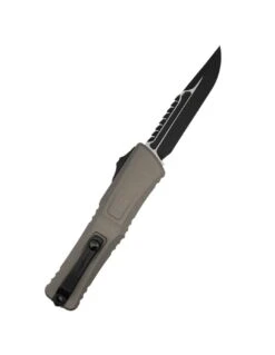 Microtech Combat Troodon Interceptor Gen III Natural Grey W/ Black Blade 1217-1NCS -Helle Shop microtech microtech combat troodon interceptor gen iii natural grey w black blade 1217 1ncs 41648682696916