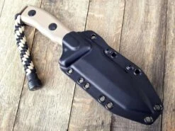 Microtech Currahee Tanto Knife Fixed (4.5" Tan Plain) -Helle Shop microtech microtech currahee tanto knife fixed 4 5 tan plain 41986395439316