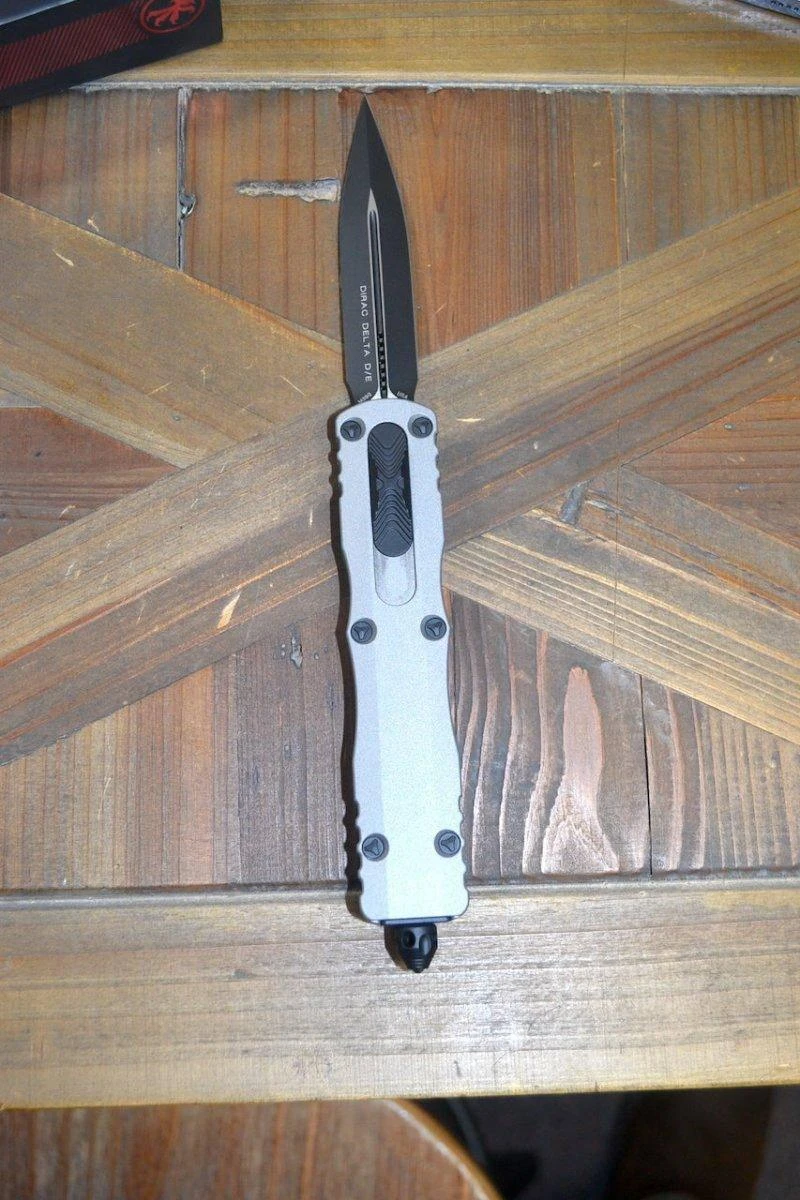 Microtech Dirac Delta Double Edge 227-1TG Black Titanium Gray 4 Microtech Dirac Delta Double Edge 227-1TG Black Titanium Gray - Image 4