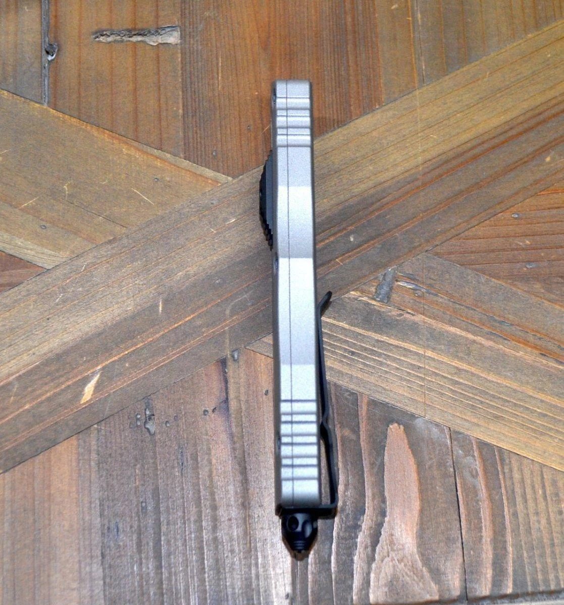 Microtech Dirac Delta Double Edge 227-1TG Black Titanium Gray 7 Microtech Dirac Delta Double Edge 227-1TG Black Titanium Gray - Image 7