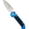 Microtech LUDT Auto Folding Knife Blue/Grip Inlay 3.4" Drop Point Stonewash 1135-10BL