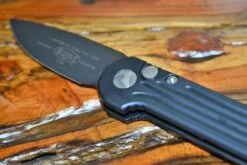 Microtech LUDT Automatic Knife Black (3.4" Black) 135-1 -Helle Shop microtech microtech ludt automatic knife black 3 4 black 135 1 41986300084436