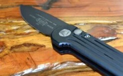 Microtech LUDT Automatic Knife Black (3.4" Black) 135-1 -Helle Shop microtech microtech ludt automatic knife black 3 4 black 135 1 41986300477652