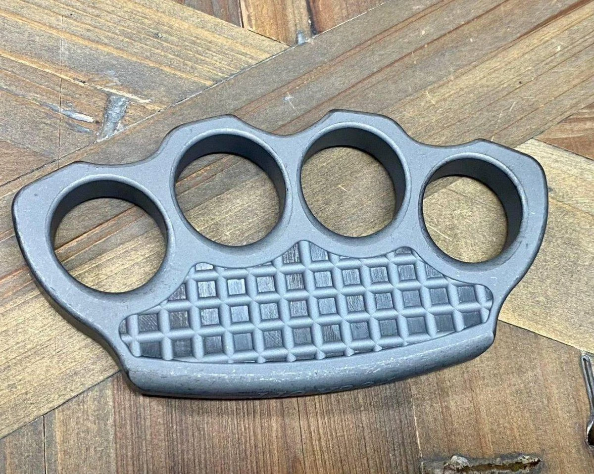 Microtech Marfione Custom Titanium Hand Tank 4-Hole Paperweight 5 Microtech Marfione Custom Titanium Hand Tank 4-Hole Paperweight - Image 5