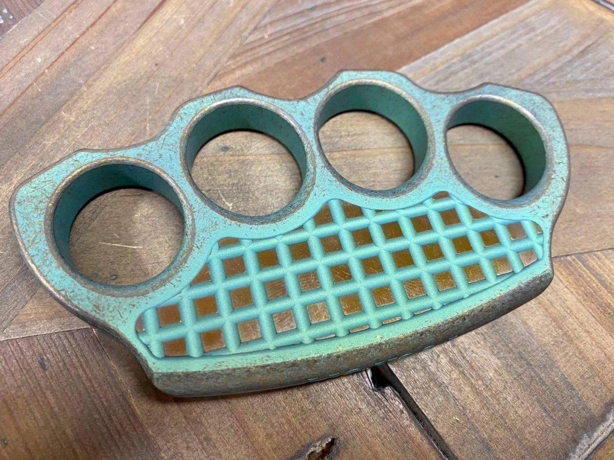 Microtech Marfione Custom Titanium Hand Tank 4-Hole Paperweight 12 Microtech Marfione Custom Titanium Hand Tank 4-Hole Paperweight - Image 12