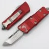 Microtech Troodon Mini 240-10RD Tanto Stonewash Red Handles