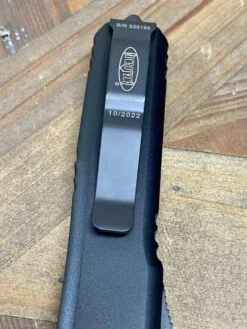 Microtech Ultratech Spartan 223-D3T Auto Knife 3.4" Dagger Double Full Serrated Black -Helle Shop microtech microtech ultratech spartan 223 d3t auto knife 3 4 dagger double full serrated black 39393633501396