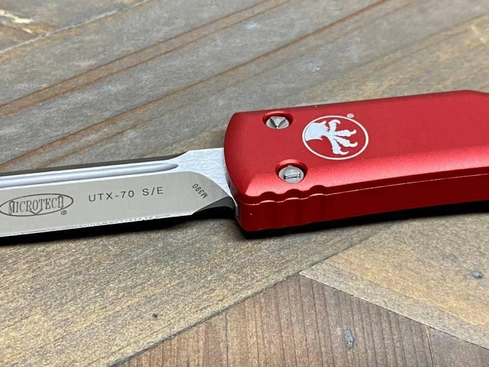 Microtech UTX-70 148-4RD S/E OTF Stonewash Auto Knife 3 Microtech UTX-70 148-4RD S/E OTF Stonewash Auto Knife - Image 3