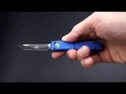 Microtech UTX-70 T/E - Blue Handle - Black Blade 149-1BL -Helle Shop microtech microtech utx 70 t e blue handle black blade 149 1bl 41986750841044