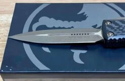 Microtech UTX-85 D/E SS Carbon Fiber Top Bronze Apocalyptic 232-13APCFS -Helle Shop microtech microtech utx 85 d e ss carbon fiber top bronze apocalyptic 232 13apcfs 39393635893460