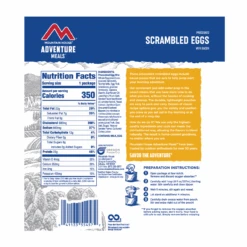 Mountain House Scrambled Eggs With Bacon Hiking, Survival & Emergency Food (Pouch) -Helle Shop mountain house mountain house scrambled eggs with bacon hiking survival emergency food pouch 40444311699668