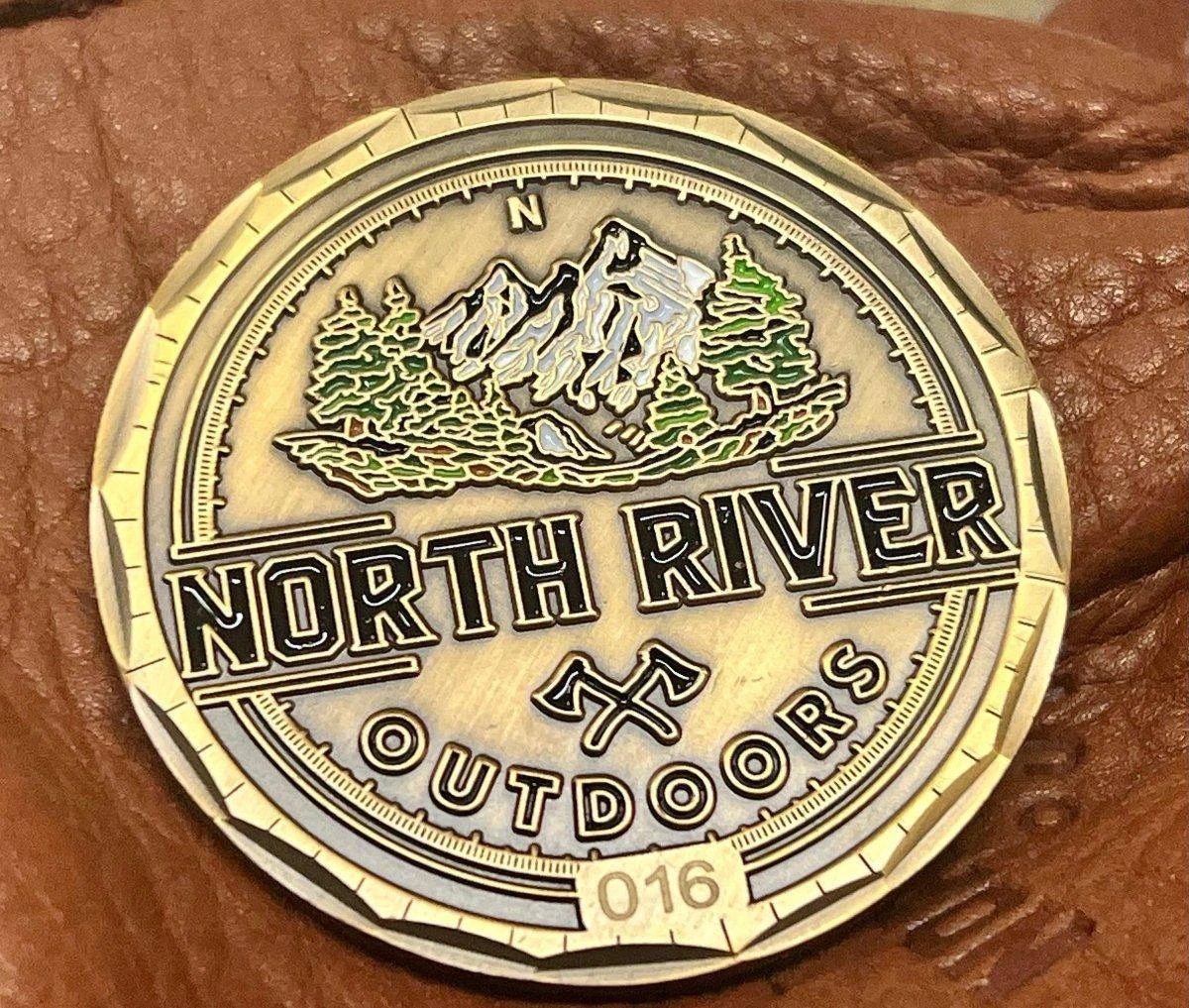 Custom Antique Bronze Challenge Coin By NORTH RIVER OUTDOORS - Limited Run - Serialized 3 Custom Antique Bronze Challenge Coin By NORTH RIVER OUTDOORS - Limited Run - Serialized - Image 3