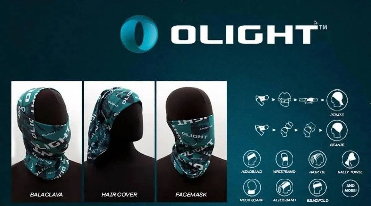 Olight Bandana Multipurpose Headwear 100% Microfiber 3 Olight Bandana Multipurpose Headwear 100% Microfiber - Image 3