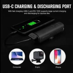 Olight RN 1500 Bike Light (1,500 Lumen) -Helle Shop olight olight rn 1500 bike light 1 500 lumen 39393666138324