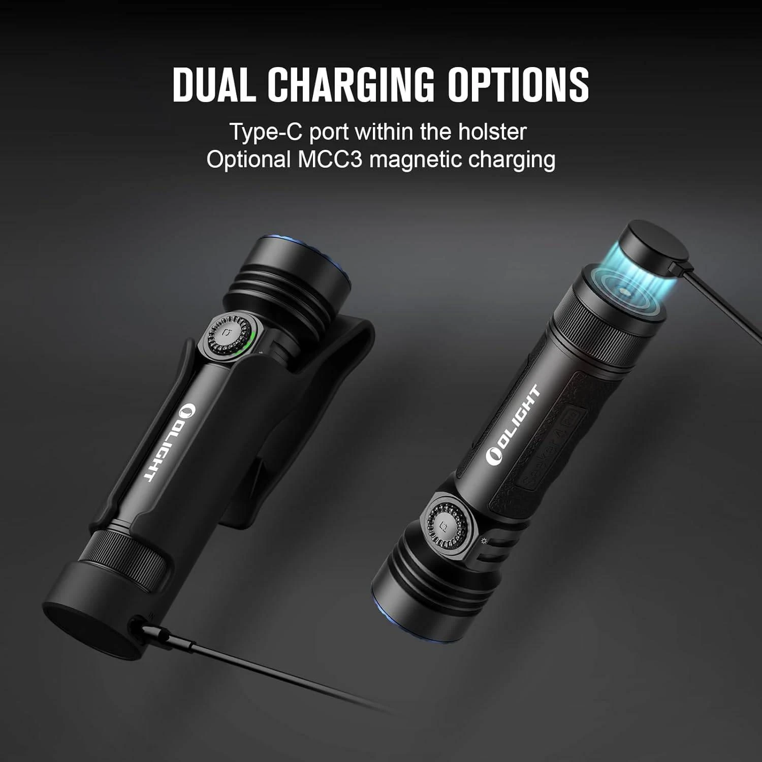 OLIGHT Seeker 4 Pro Rechargeable Flashlight 4600 Lumens USB C 4 OLIGHT Seeker 4 Pro Rechargeable Flashlight 4600 Lumens USB C - Image 4