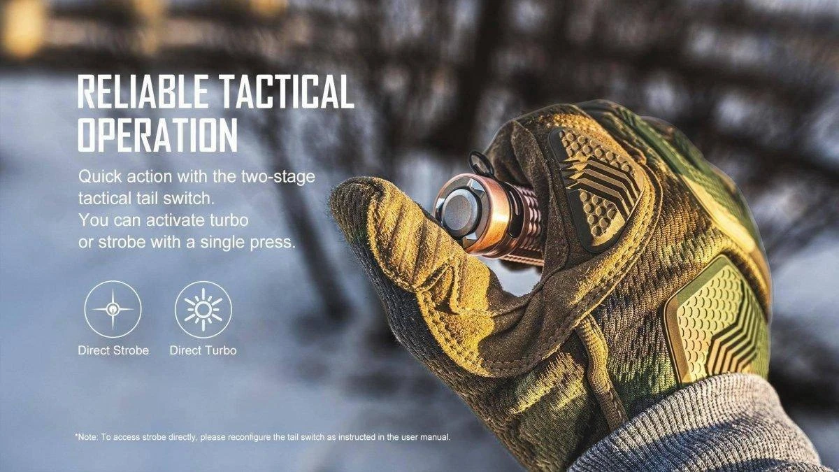 Olight Warrior Mini 2 Copper Limited Ed EDC Tactical Light (1750 Lumens) 7 Olight Warrior Mini 2 Copper Limited Ed EDC Tactical Light (1750 Lumens) - Image 7