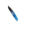 Pre-Owned ProTech Runt Blue, Purple, & Black Auto Knife Smooth Handle