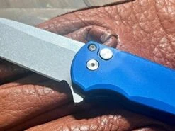 Pro-Tech 5301-BLUE Malibu Manual Flipper Knife 3.30" MagnaCut Stonewashed Wharncliffe Blue Handles -Helle Shop protech knives pro tech 5301 blue malibu manual flipper knife 3 30 magnacut stonewashed wharncliffe blue handles 39393709916372