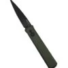 Pro-Tech 921-Green Godfather Auto Green Handle Black Blade Knife (4")