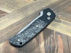 Pro-Tech Bob Terzuola ATCF Auto Folding Knife 3.5" Stonewashed MagnaCut Dark Matter FatCarbon Inlays -Helle Shop protech knives pro tech bob terzuola atcf auto folding knife 3 5 stonewashed magnacut dark matter fatcarbon inlays 39393712373972