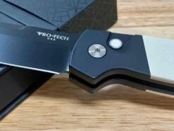 Pro-Tech BT2752 Terzuola ATCF Auto "Tuxedo" Blk Alum / Ivory Micarta / 3D Ti Clip Magnacut Knife -Helle Shop protech knives pro tech bt2752 terzuola atcf auto tuxedo blk alum ivory micarta 3d ti clip magnacut knife 39393711325396