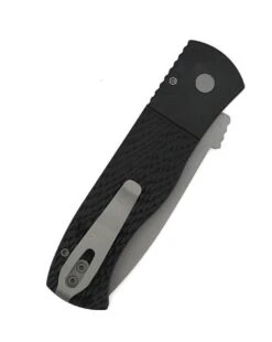 Pro-Tech E7T05 Emerson CQC7 Auto Folding Knife 3.25" 154CM Tanto Plain Blade Black Jigged Handles -Helle Shop protech knives pro tech e7t05 emerson cqc7 auto folding knife 3 25 154cm tanto plain blade black jigged handles 39748302962900