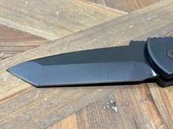 Pro-Tech Emerson E7T Operator Tritium Button Tanto Knife (3.25" Black) -Helle Shop protech knives pro tech emerson e7t operator tritium button tanto knife 3 25 black 39393713684692