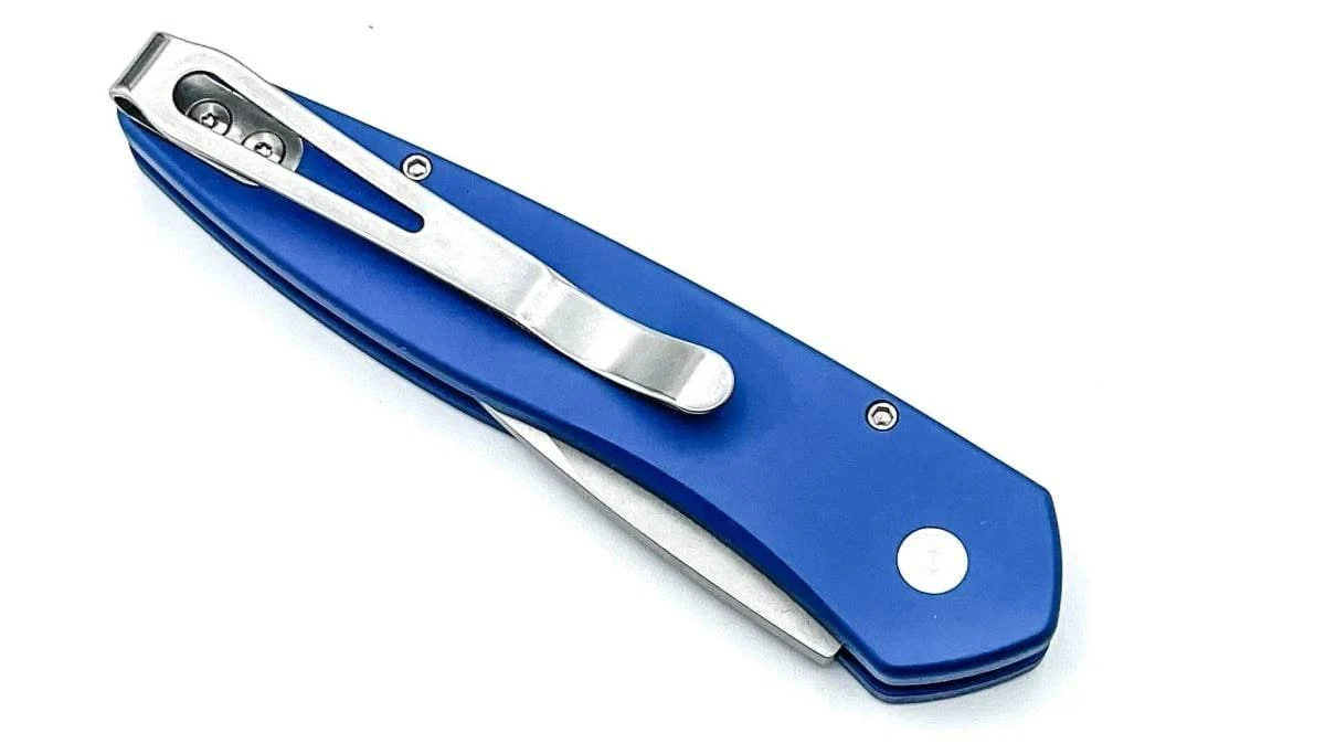 Pro-Tech Half Breed Auto 3605-BLUE Handle Stonewash BLade 2 Pro-Tech Half Breed Auto 3605-BLUE Handle Stonewash BLade - Image 2